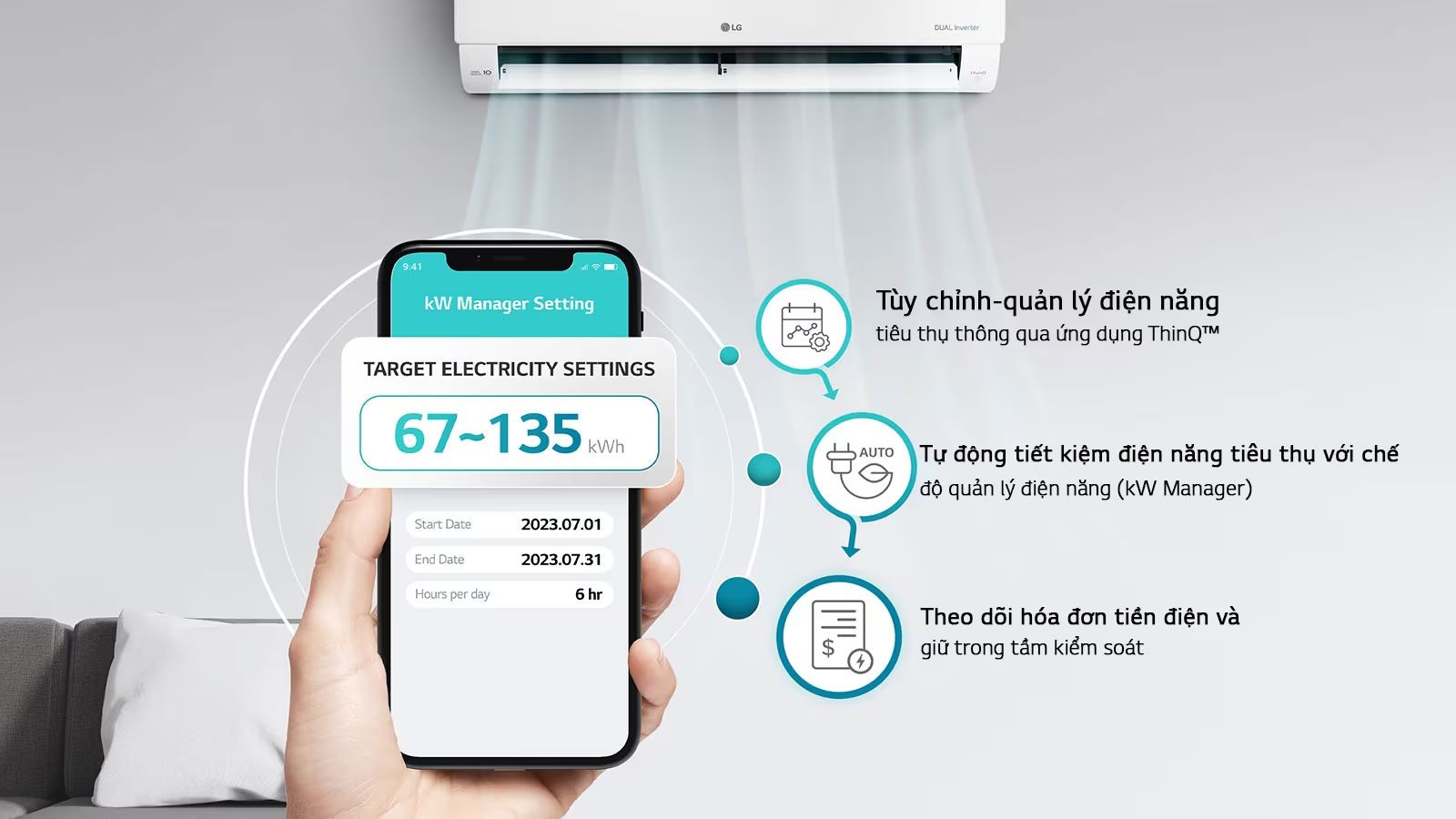 Quản lý lượng điện năng tiêu thụ dễ dàng hơn với kW Manage