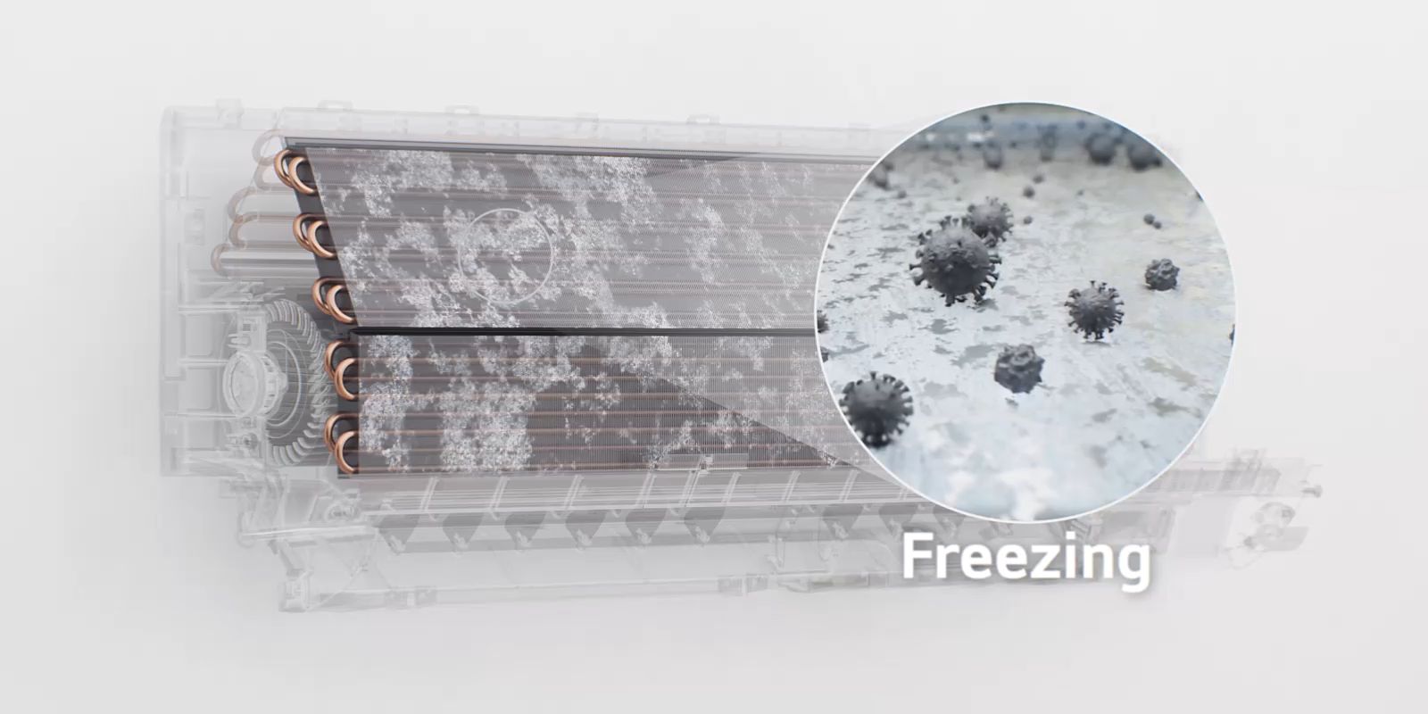 Freeze Cleaning là chức năng giúp duy trì sự sạch sẽ với khả năng đóng băng để làm sạch