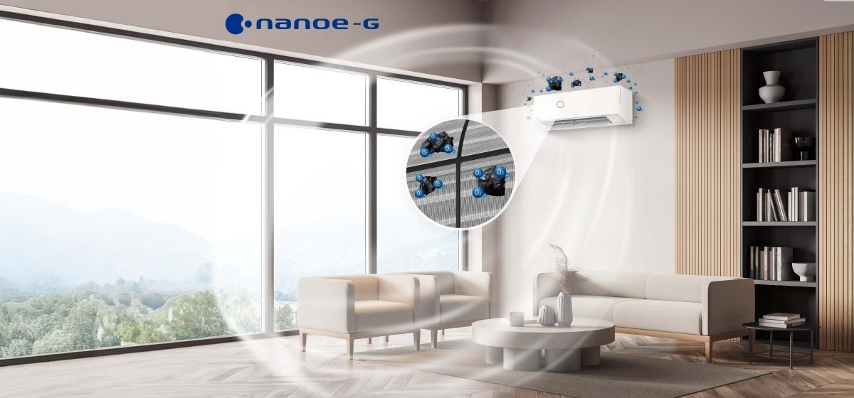 Panasonic N9AKH-8 đạt hiệu quả loại bỏ các hạt bụi có trong không khí lên đến 99%