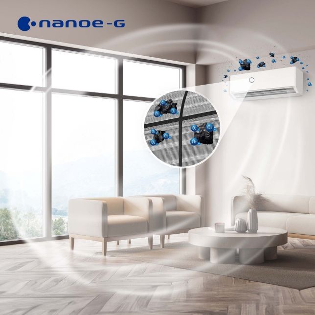 Nanoe G có khả năng bắt giữ các hạt bụi có kích thước nhỏ chỉ PM2.5