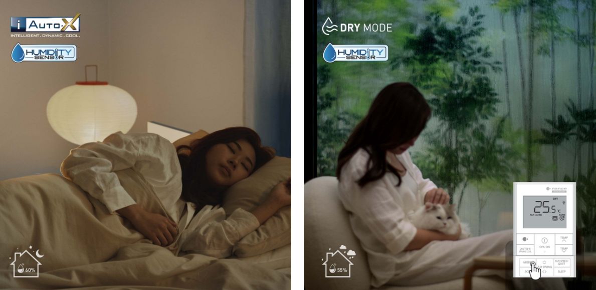 Kiểm soát độ ẩm và làm mát dễ chịu 